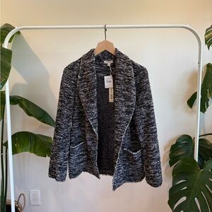 NWT Max Studio Black & White Knit Blazer Cardigan
